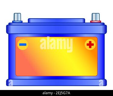 Illustration of the automotive battery icon Stock Vector