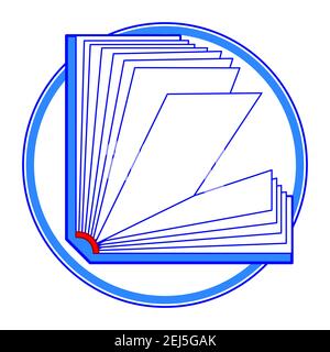 Illustration of the concept open book Stock Vector