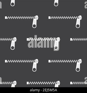 Seamless pattern with zippers,flat vector illustration Stock Vector