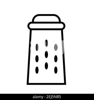 Grater for vegetables. Simple food icon in trendy line style isolated on white background for web applications and mobile concepts. Vector illustratio Stock Vector