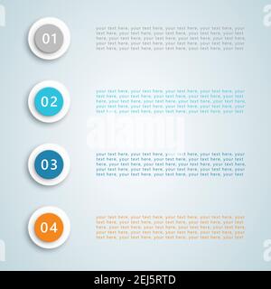 Number Bullet Points Vector 1 Stock Vector