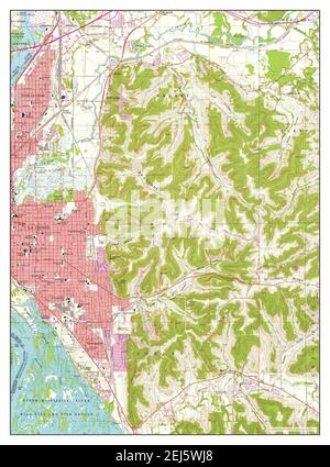 La Crosse, Wisconsin, map 1963, 1:24000, United States of America by Timeless Maps, data U.S. Geological Survey Stock Photo