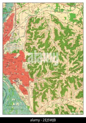 La Crosse, Wisconsin, map 1963, 1:24000, United States of America by Timeless Maps, data U.S. Geological Survey Stock Photo