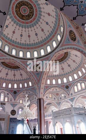 The Prayer Room In The Mosque Of Manavgat With The Dikka Stock Photo ...