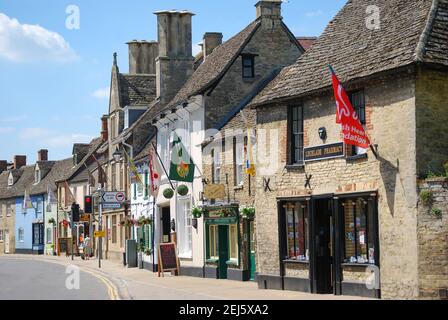 High Street, Lechlade on Thames, Gloucestershire, England, United Kingdom Stock Photo