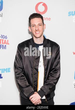 Sigala  on the red carpet of the media run at Capital's Summertime Ball with Vodafone at Wembley Stadium, London. This summer's hottest artists performed live for 80,000 Capital listeners at Wembley Stadium at the UK's biggest summer party. Performers included Camila Cabello, Shawn Mendes, Rita Ora, Charlie Puth, Jess Glyne, Craig David, Anne-Marie, Rudimental, Sean Paul, Clean Bandit, James Arthur, Sigala, Years & Years, Jax Jones, Raye, Jonas Blue, Mabel, Stefflon Don, Yungen and G-Eazy Stock Photo