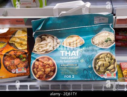 Thai meal for 2 on sale in Sainsbury's Stock Photo