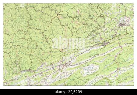 Bluefield, West Virginia, map 1981, 1:100000, United States of America by Timeless Maps, data U.S. Geological Survey Stock Photo