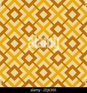 Seamless vintage geometric pattern. Abstract background of square figure. Pastel wrapping paper texture Stock Vector