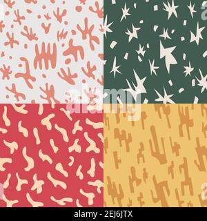 Abstract doodle style of hand drawing artwork card design. Cover pattern design of free shape background. illustration vector Stock Vector