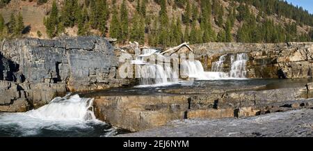 Kootenai Falls in Montana Stock Photo - Alamy