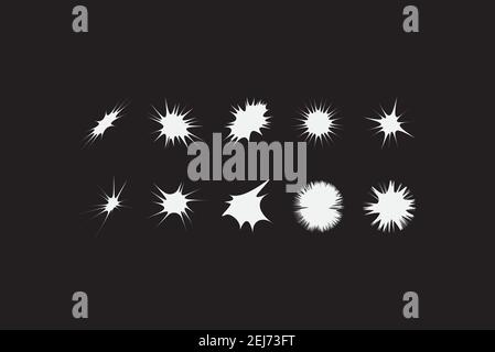Universal Basic Vector Star Shapes Set Stock Vector