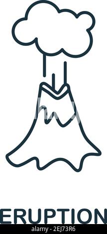 Eruption Simple vector icon Stock Vector Image & Art - Alamy