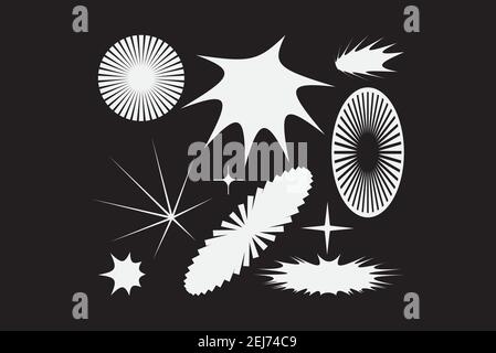 Universal Basic Vector Star Shapes Set Stock Vector