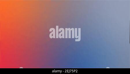 Nice colorful blue orange gradient low poly geometrical 4K HD background, Glass triangle polygon pattern great as a wallpaper, design template, flyer, Stock Vector