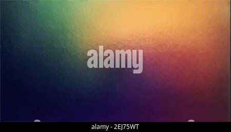 Nice colorful green orange gradient low poly geometrical 4K HD background, Glass triangle polygon pattern great as a wallpaper, design template, flyer Stock Vector