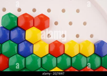colored mosaic on white background Stock Photo