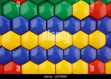 colored mosaic on white background Stock Photo