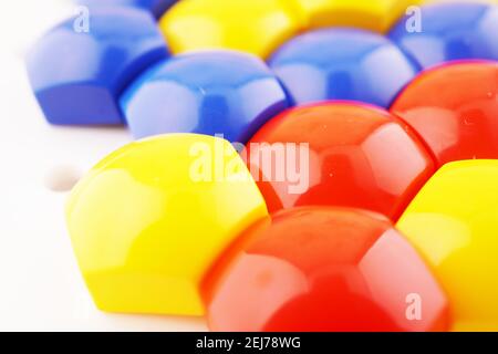 colored mosaic on white background Stock Photo