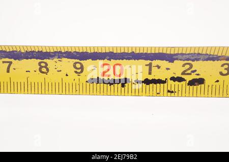tape measure on white background Stock Photo