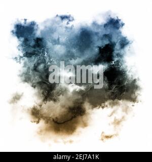 Abstract watercolor paint on white background Stock Photo