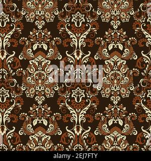 Vector Baroque floral pattern. classic floral ornament. vintage seamless  texture for wallpapers, textile, fabric Stock Vector Image & Art - Alamy