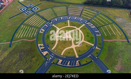 aerial view of Widnes in Cheshire, UK Stock Photo - Alamy