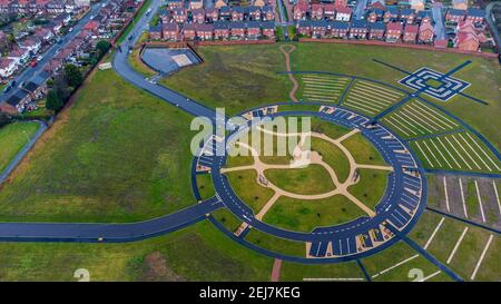 Aerial View Of Widnes In Cheshire, Uk Stock Photo - Alamy