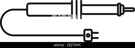 Soldering icon, outline style Stock Vector