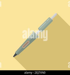 Soldering cable icon, flat style Stock Vector