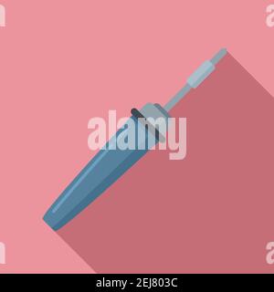 Soldering braze icon, flat style Stock Vector