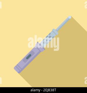 Soldering electronic icon, flat style Stock Vector