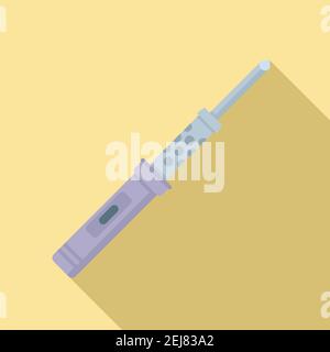 Soldering electronic icon, flat style Stock Vector
