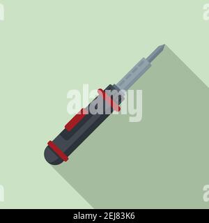 Soldering craft icon, flat style Stock Vector