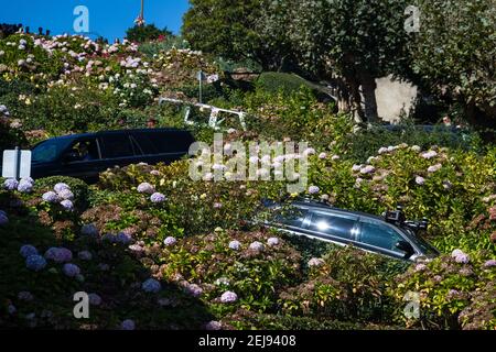 Lombard Street, San Francisco, California Stock Photo