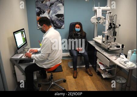 Ophthalmology office Stock Photo