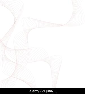Abstract gray waves on the white Stock Vector