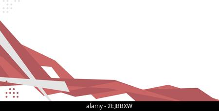 Abstract red and gray template. Vector Stock Vector