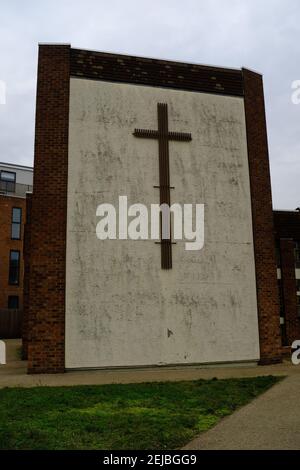 LEYTONSTONE, LONDON - 22ND FEBRUARY 2021: Leytonstone Methodist Church on the High Road. Stock Photo