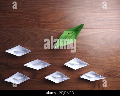 New ideas, creativity and various innovative solutions or leadership concept on an office table Stock Photo