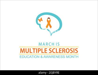 World Multiple Sclerosis (MS Day) Day Health Prevention and awareness Vector Concept. Banner ...