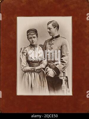 Archduke Franz Salvator of Austria (1866-1939) and Archduchess Marie Valerie of Austria (1868?1924). Museum: PRIVATE COLLECTION. Author: ANONYMOUS. Stock Photo