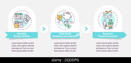 Covid related marketing tips vector infographic template Stock Vector