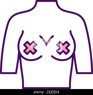 Radical feminism RGB color icon Stock Vector
