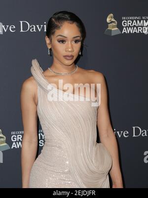 Saweetie Walking The Red Carpet At The Clive Davis' 2020 Pre-Grammy ...