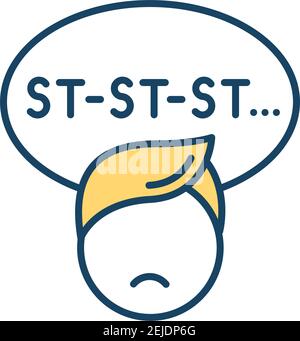 Kid speech therapy icon outline vector. Language therapist. Cognitive ...