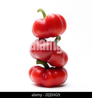 Tomatoes on white background Stock Photo