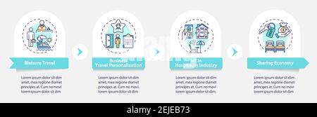 Business travel trends vector infographic template Stock Vector