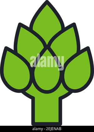 Artichoke icon. Linear color icon, contour, shape, outline isolated on white. Thin line. Modern design. Vector illustrations of vegetables. Stock Vector