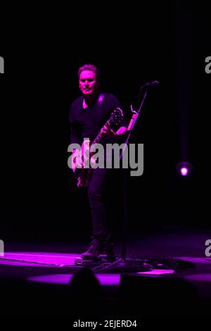 Brad Fernquist of the Goo Goo Dolls performs at Riverbend Music Center ...